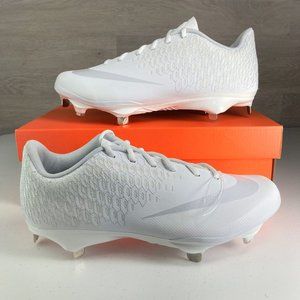 Nike Lunar Vapor Ultrafly White Baseball Cleats 8